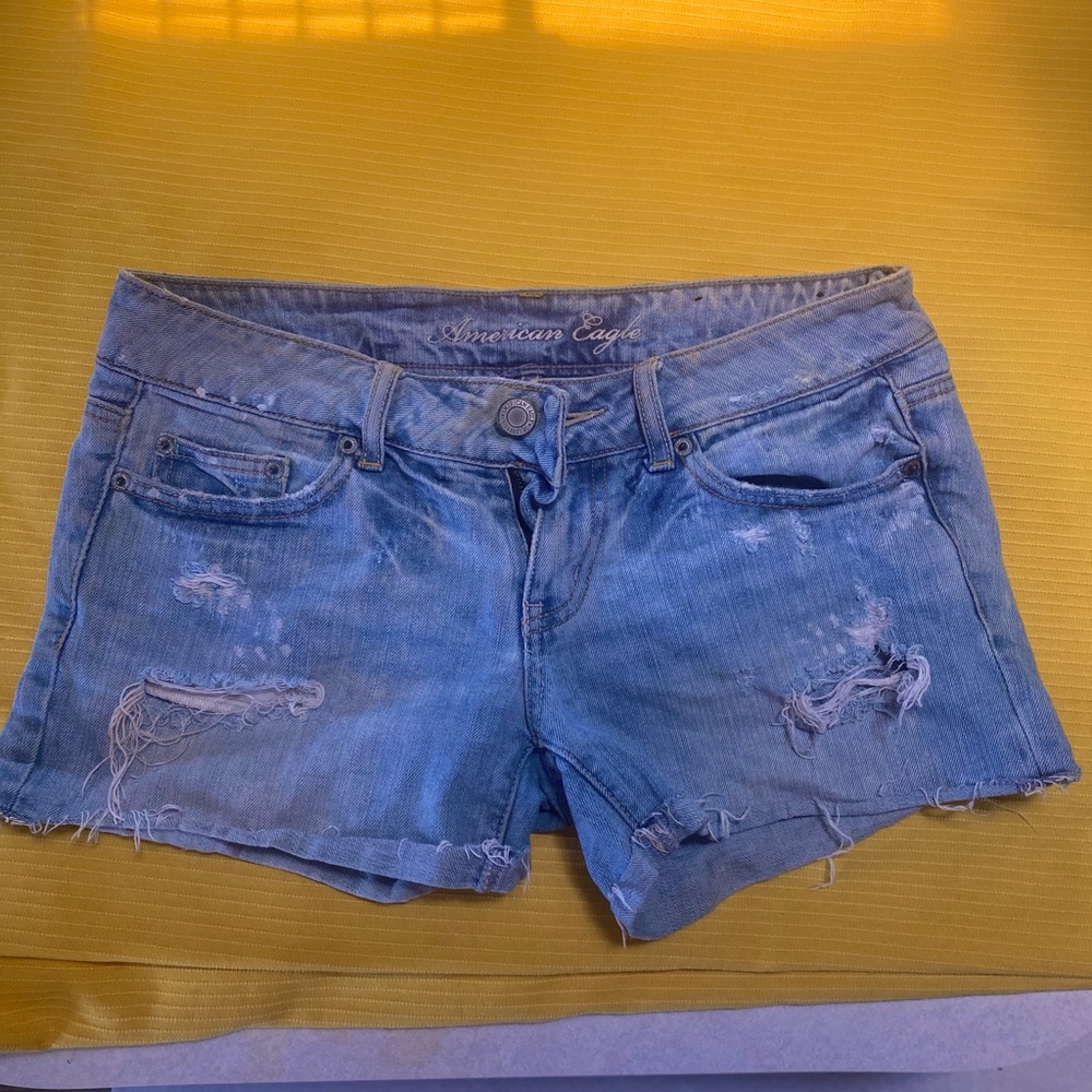 Freeship American eagle jean denim shorts Like New